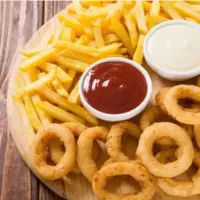 Porção Batata Frita Com Anel De Cebola